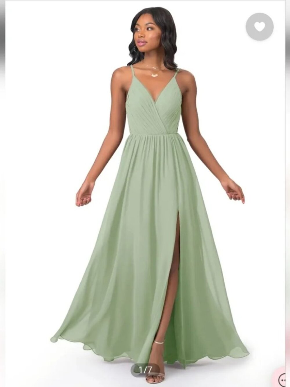 Azazie Gracie Dress - A2 Dusty Sage